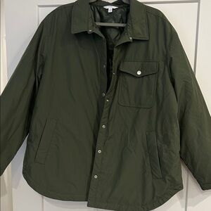 Time and Tru Dark Green Shirt Jacket